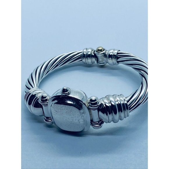 David Yurman Hinge Watch Case Bangle Bracelet 925 585 - Picture 6 of 16